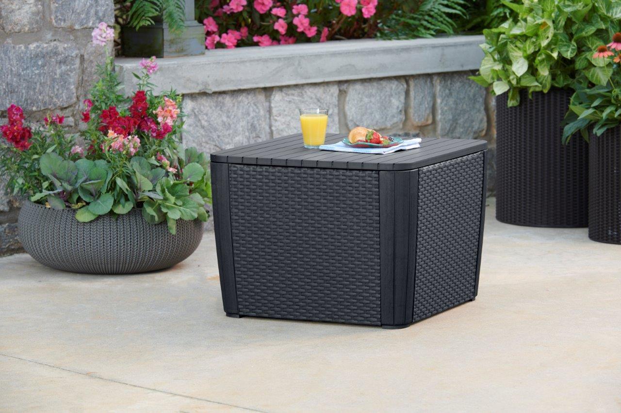 Keter Luzon Plus - 101L Outdoor Storage Table / Seat - Image 9
