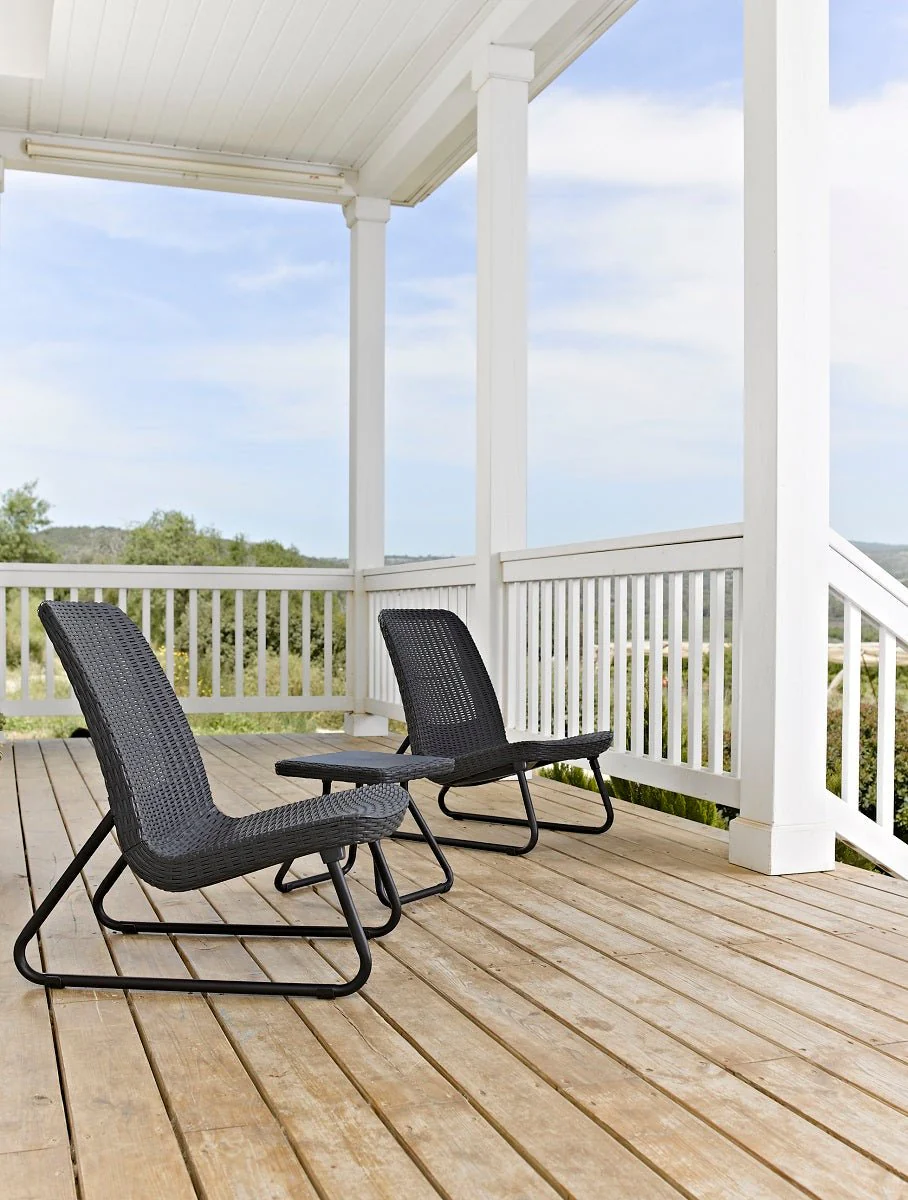 Keter Rio Patio Furniture Set - Graphite - Image 10