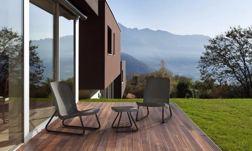 Keter Rio Patio Furniture Set - Graphite - Image 6