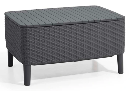 Keter Salemo Lounge Set With Storage Table - GRAPHITE - Image 4