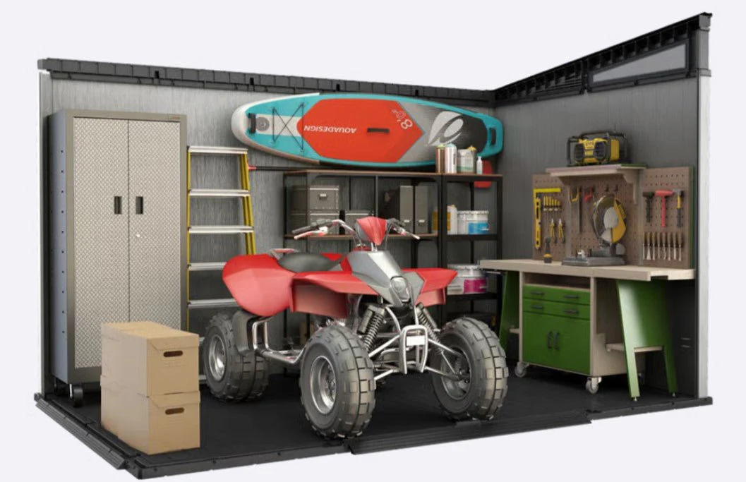 Keter Signature Pent 11x7 Shed - Stormgrey Look (3.4 x 2.2m) - Image 4