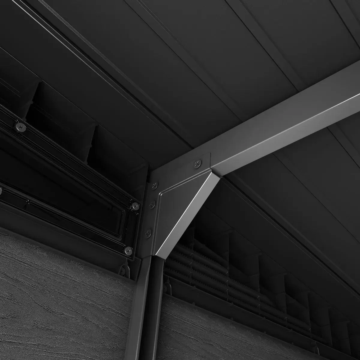 Keter Signature Pent 11x7 Shed - Stormgrey Look (3.4 x 2.2m) - Image 8