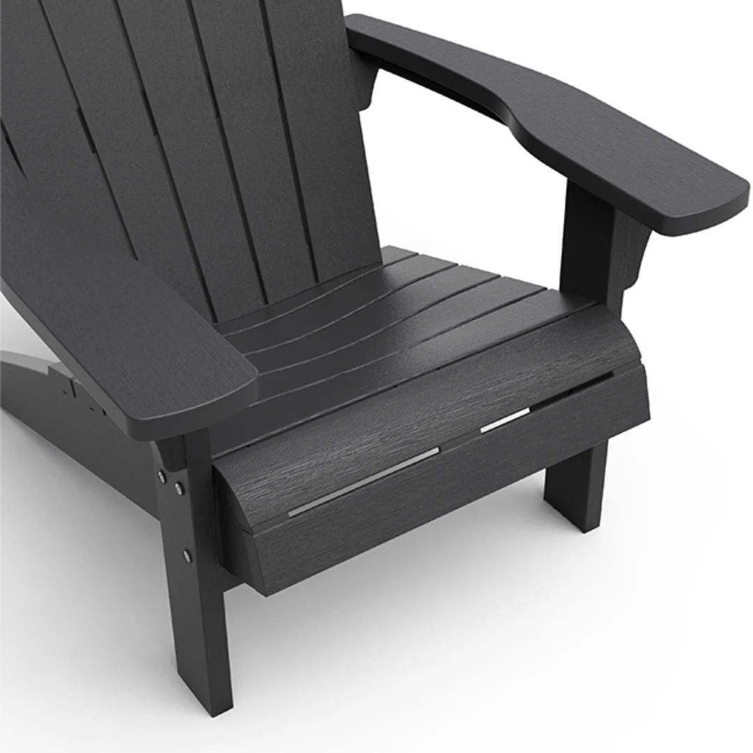 PRE ORDER: APR. - Keter Troy (no cup holder) Adirondack - Graphite - Image 4