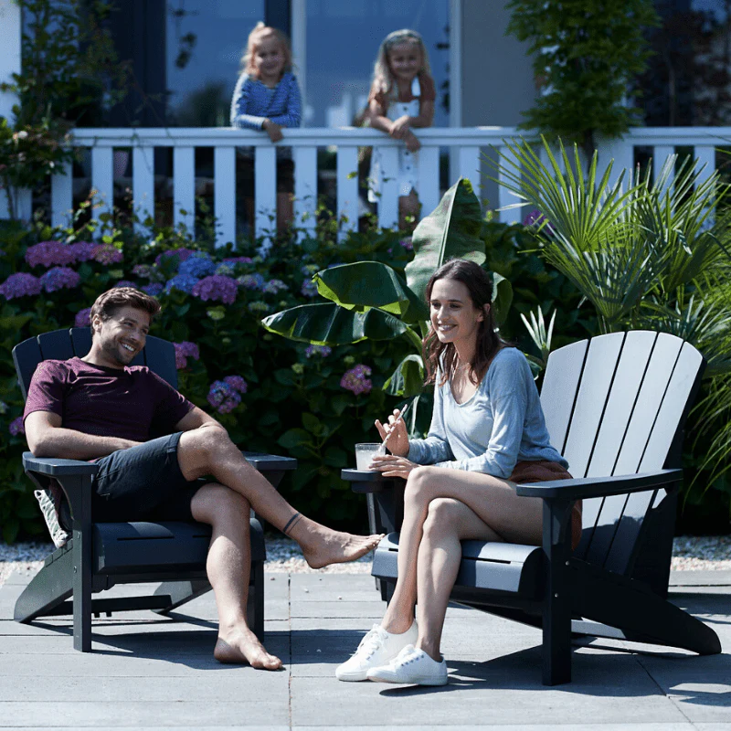 PRE ORDER: APR. - Keter Troy (no cup holder) Adirondack - Graphite - Image 9