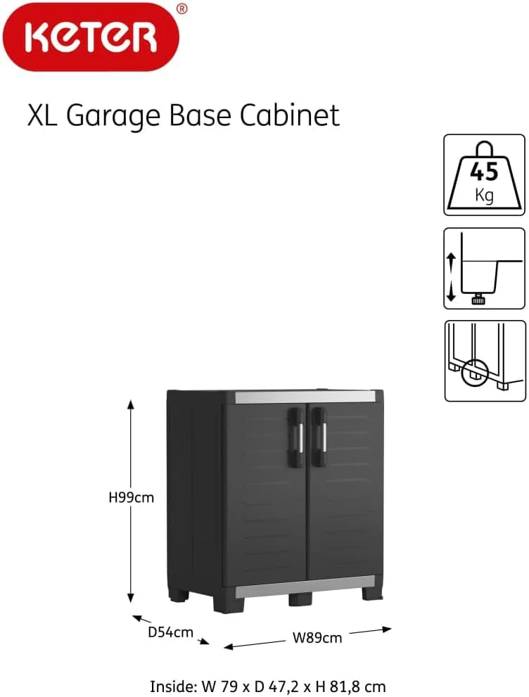 Keter XL Garage Base Cabinet - Image 3