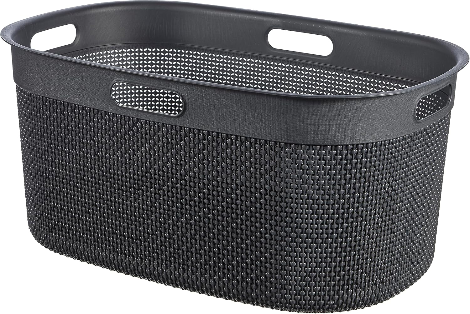 KIS Filo Laundry Basket (45L) - Dark Grey - Image 5