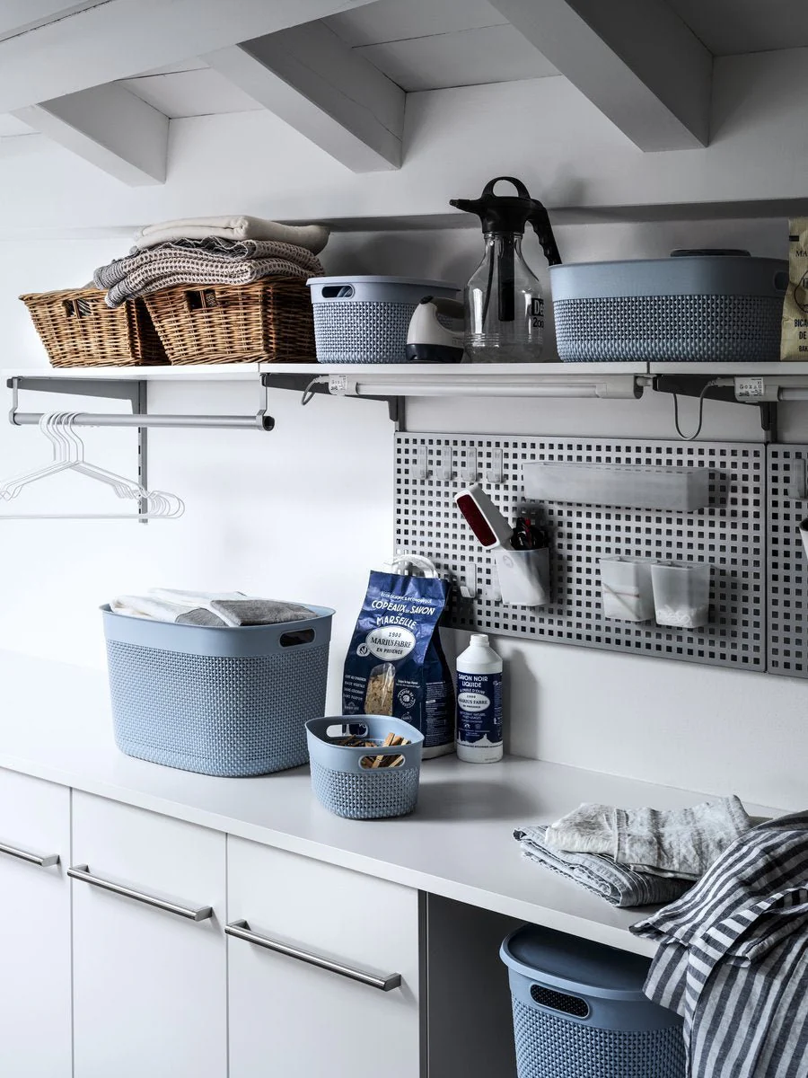 KIS Filo Laundry Basket (45L) - Light Blue - Image 4