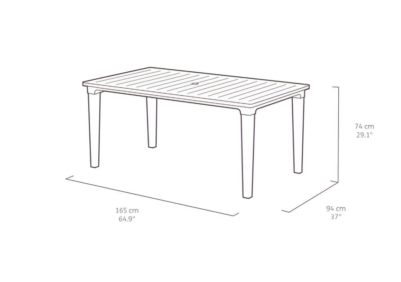 Keter Futura Chloe Dining Set- White - Image 4
