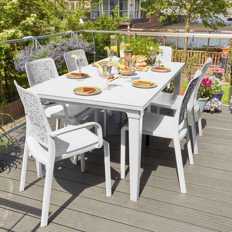 Keter Futura Dining Table - White - Image 7