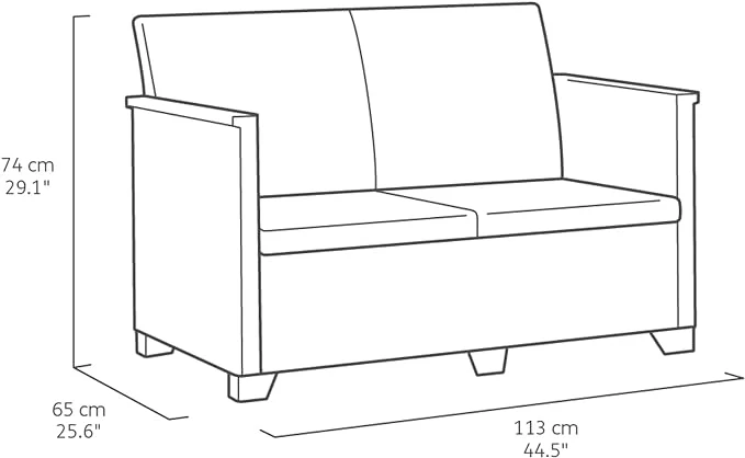Emma 2 seater Sofa - Image 3