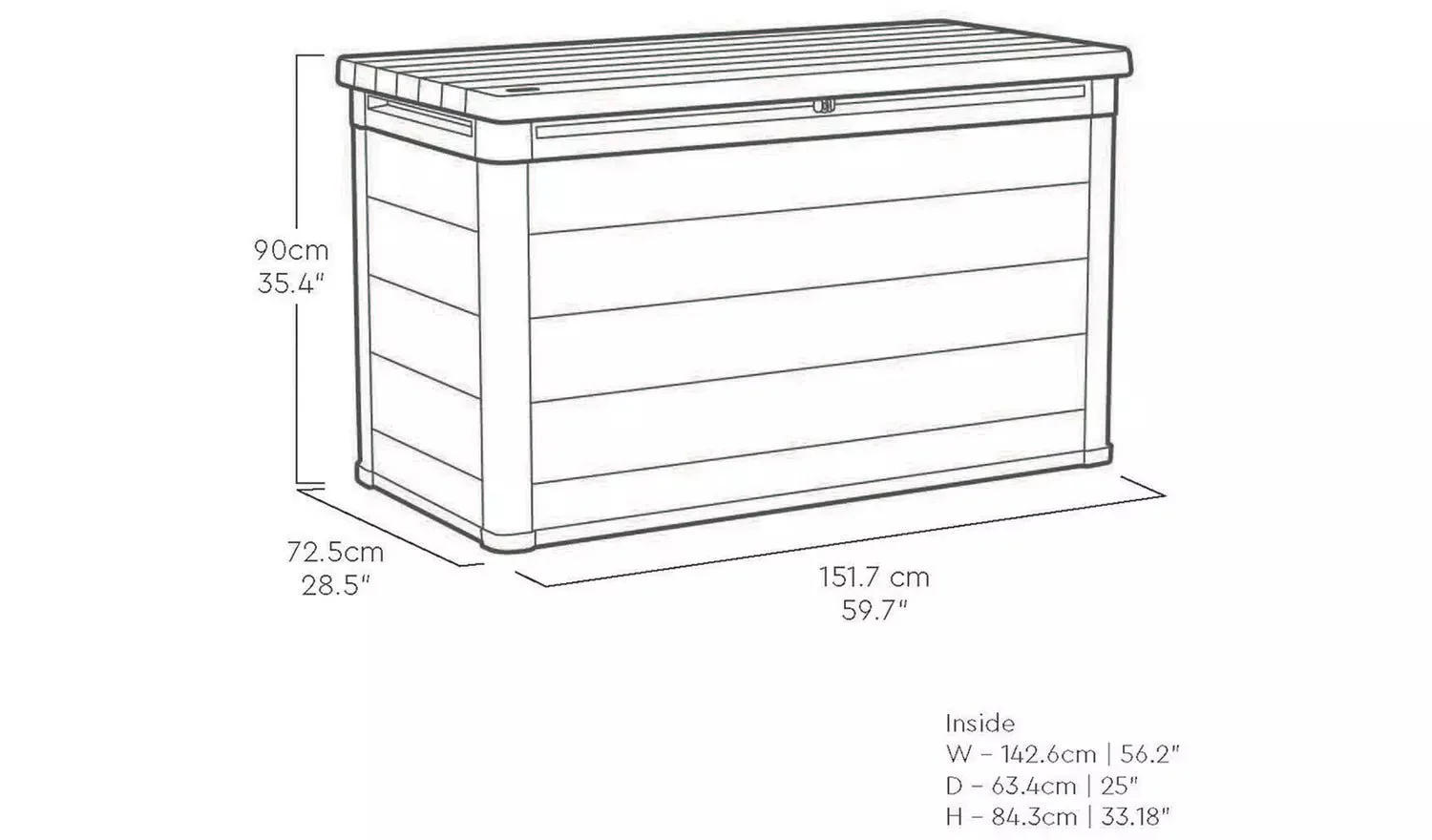 PRE ORDER: AUG. - Keter Premier 757L Storage Box - Grey - Image 3